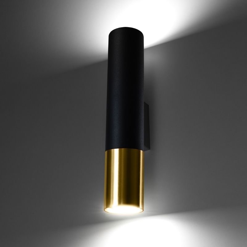 Applique Murale Noire pour Ampoule GU10 - Silumen