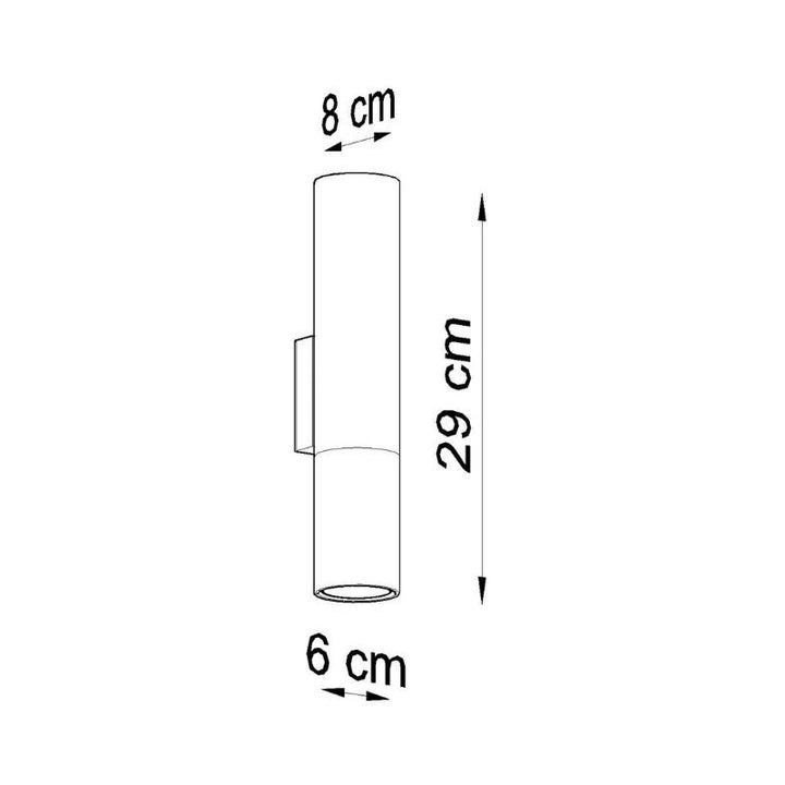 Applique Murale Noire pour Ampoule GU10 - Silumen