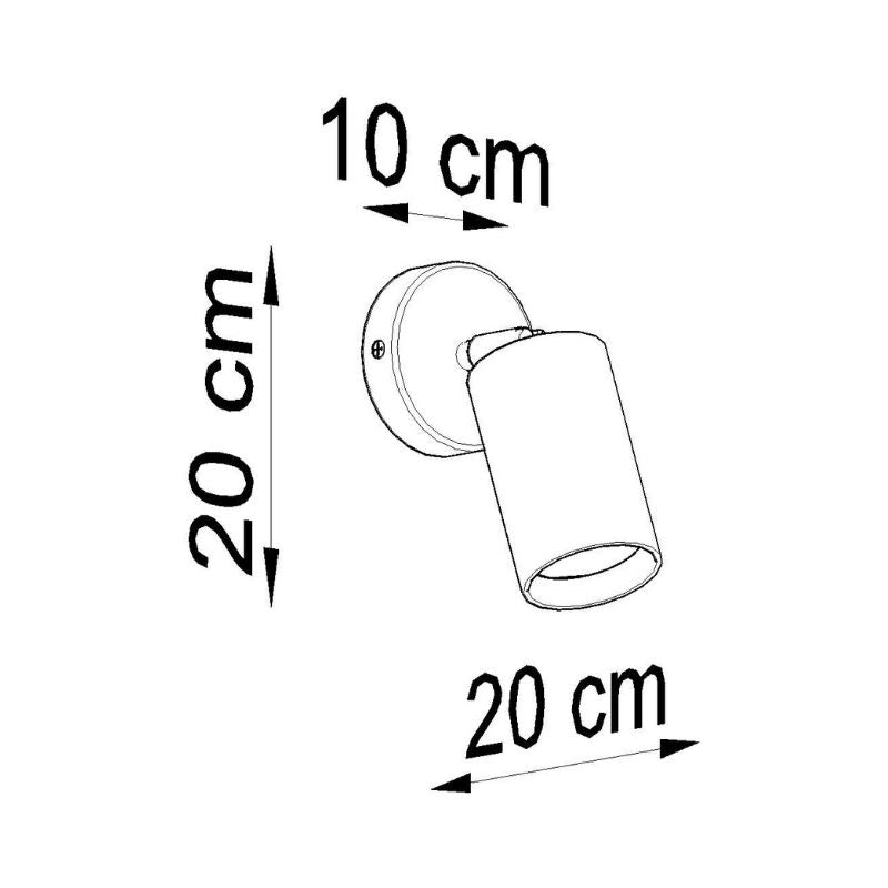 Applique Murale Orientable Bois pour Ampoule GU10 - Silumen