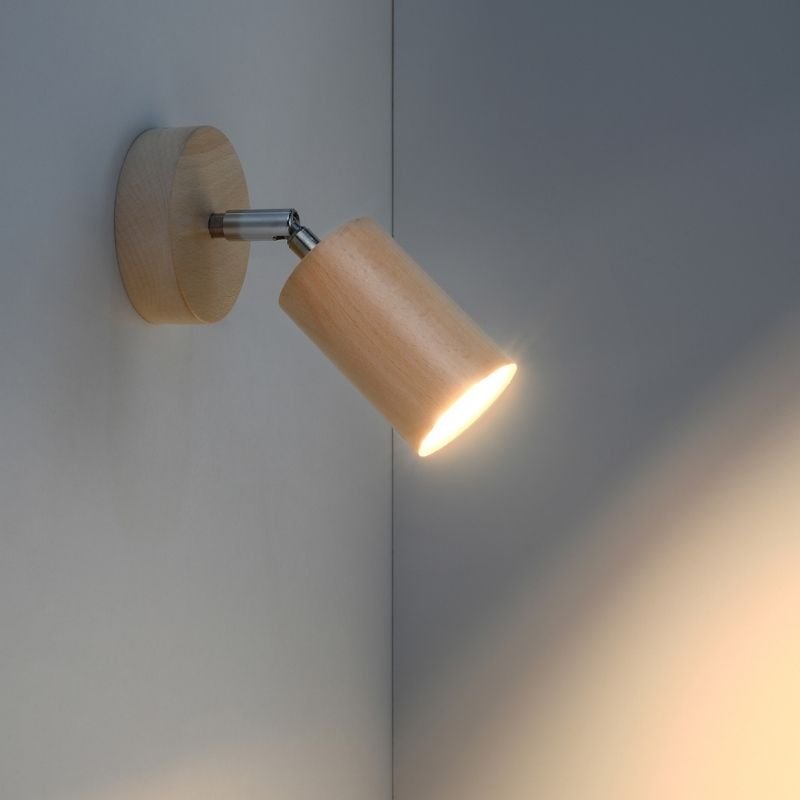 Applique Murale Orientable Bois pour Ampoule GU10 - Silumen