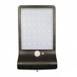 Zwart LED 2.5W ZONNE WALL LAMP MET MOTIE DETECTOR