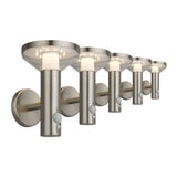 Applique Solaire LED Murale 2W IP44 avec Détecteur Aluminium (Pack de 5)