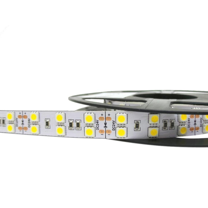 Bandeau LED 24V 5M 5050 IP20 120LED/m Double Rangée - Silumen