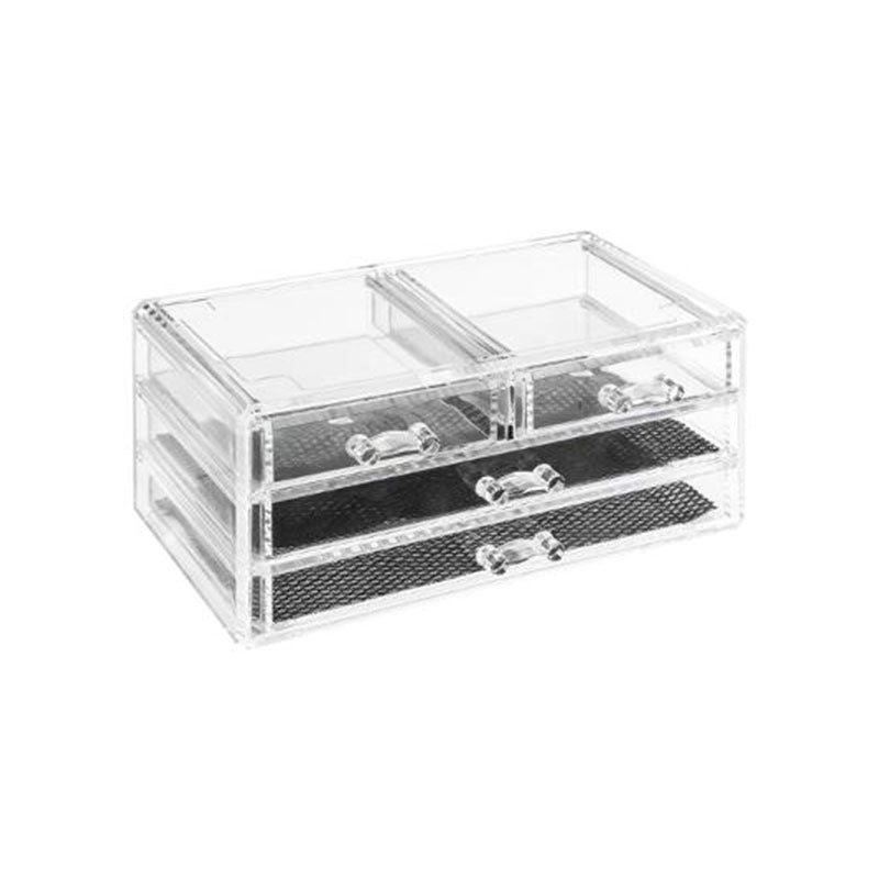 Boîte à bijoux transparente avec tiroirs - Silumen