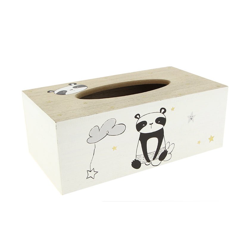 Boîte à mouchoir en bois Panda - Silumen