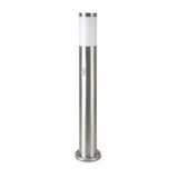 Borne de Jardin Acier Inoxydable avec Détecteur 80cm pour Ampoule E27 IP44
