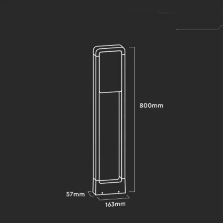 Borne de Jardin Design Blanche 10W LED Samsung IP65 - Silumen