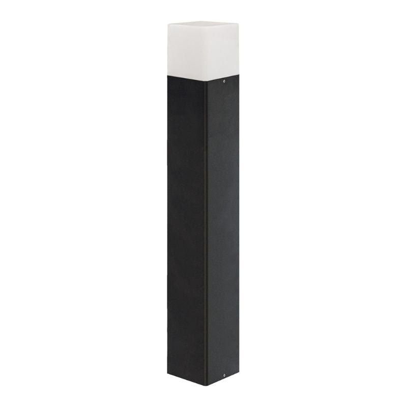 Borne de Jardin Noire 50cm IP44 pour Ampoule E27 - Silumen