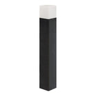 Black Garden Bollard 50cm IP44 for E27 Bulb