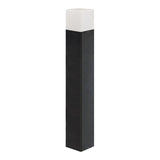 Terminal de jardín negro de 50 cm IP44 para bulbo E27