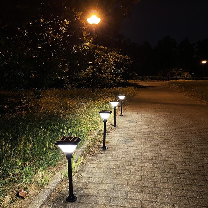 Borne de Jardin Solaire Crépusculaire IP65 2W - Silumen