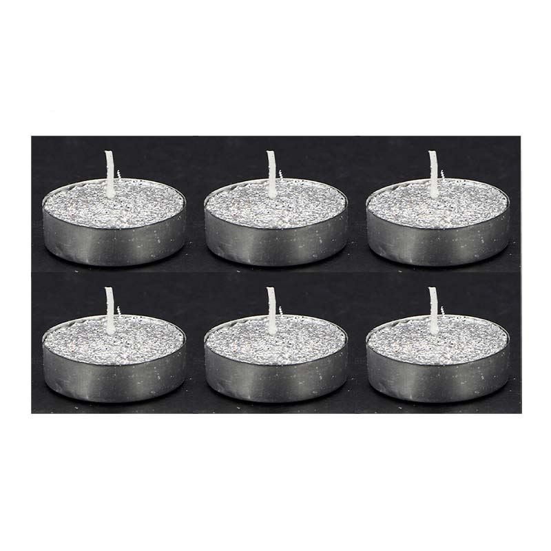 Bougie Chauffe-Plat Paillette non parfumée support - set de 6 pcs - Silumen