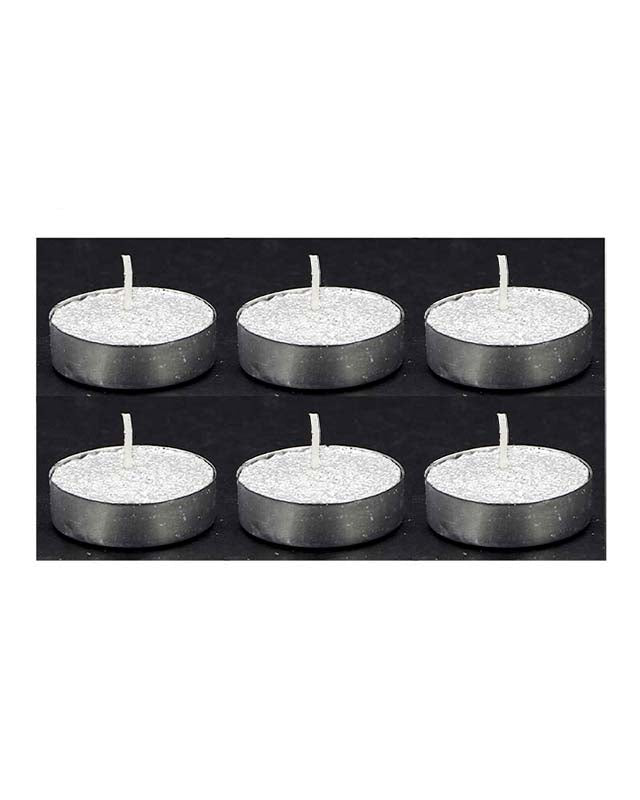 Bougie Chauffe-Plat Paillette non parfumée support - set de 6 pcs - Silumen