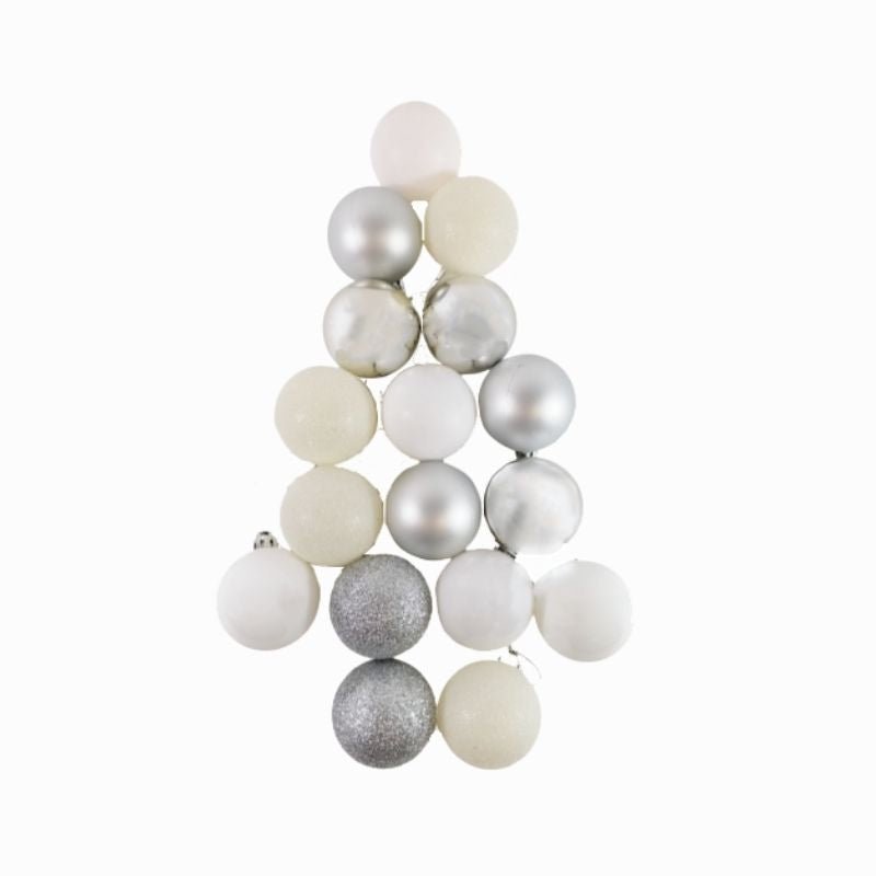 Boules de Noël 17 pcs Ø5cm - Silumen