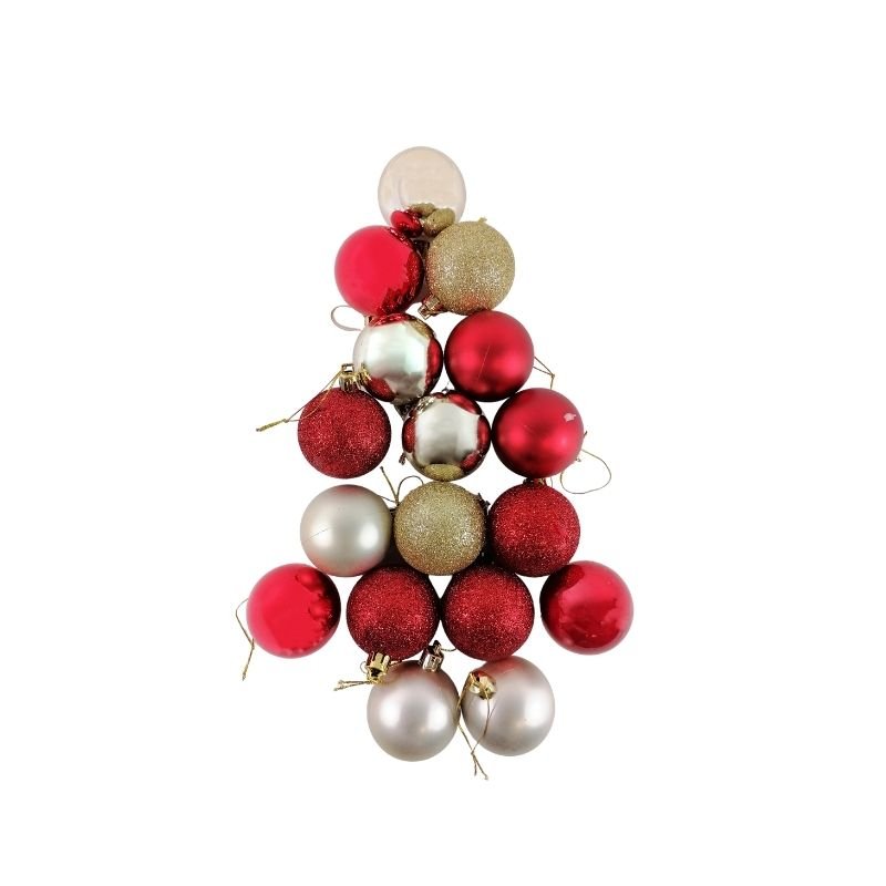 Boules de Noël 17 pcs Ø5cm - Silumen