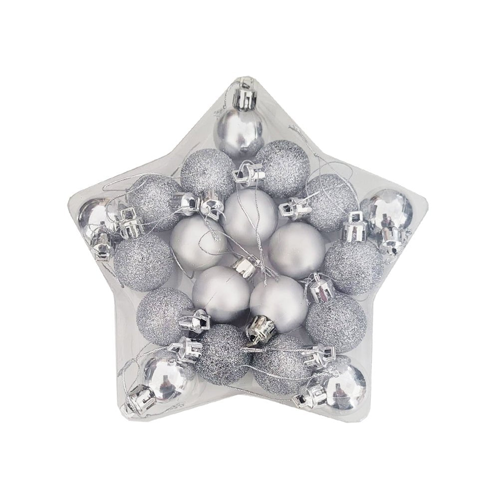 Boules de Noël 20 pcs Ø3cm - Silumen