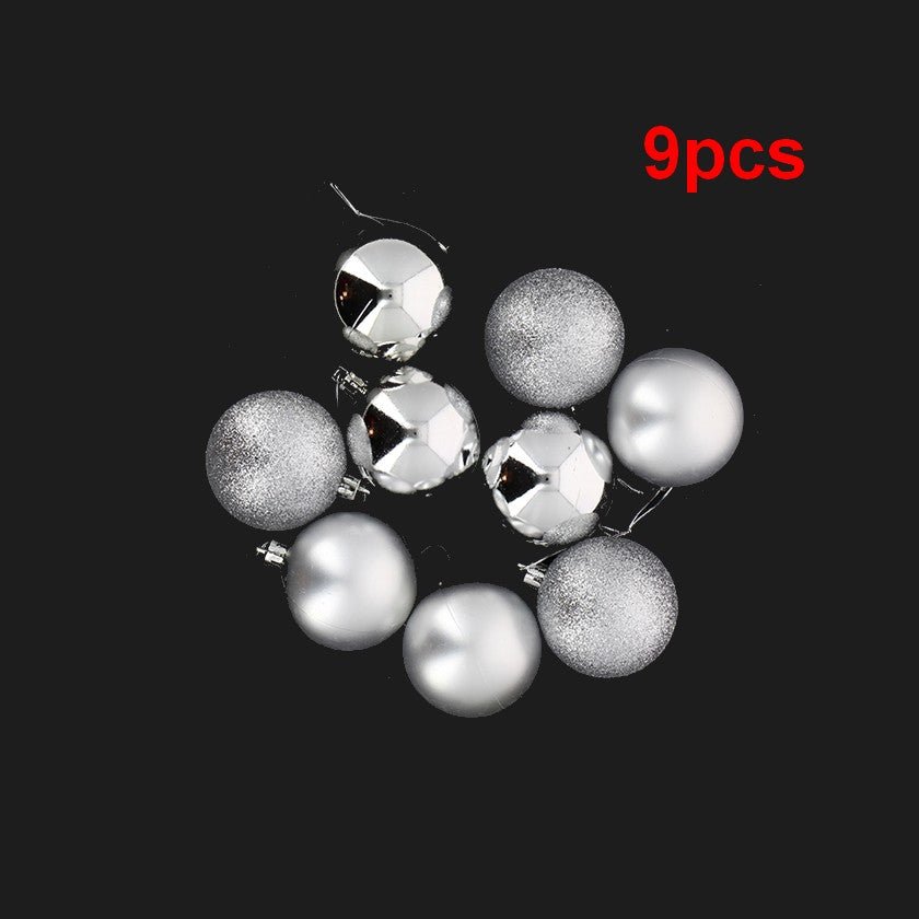 Boules de Noël 9 pcs Ø6cm - Silumen