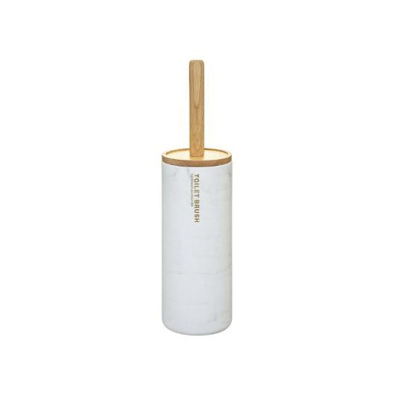 Brosse WC en bambou et plastique - Motif marbre - Silumen