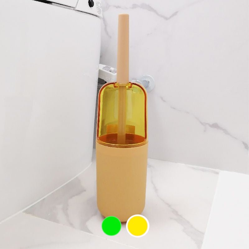Brosse WC en plastique transparent opaque - Couleur Uni - Silumen