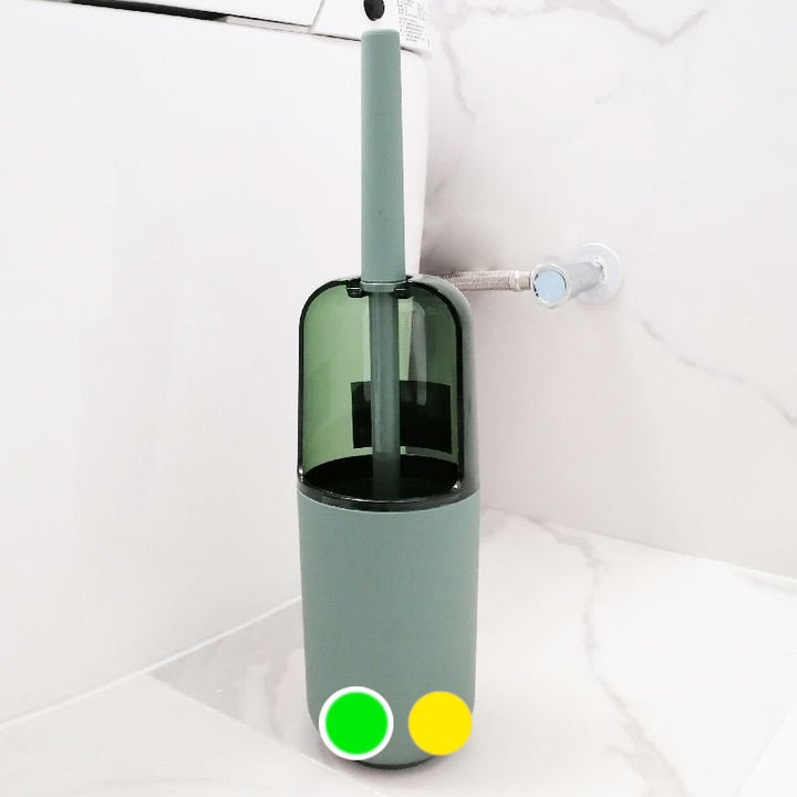 Brosse WC en plastique transparent opaque - Couleur Uni - Silumen