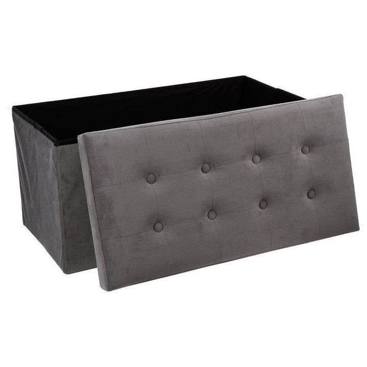 Coffre de Rangement Banc Matelassé 75 cm - Silumen