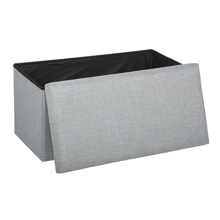 Coffre de Rangement Banc Pliable GRIS CLAIR 75.5cm - Silumen