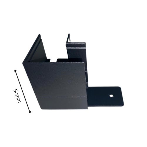 Connecteur Angle 90° pour Rail Magnétique en Saillie Noir + Connecteur Souple - Silumen