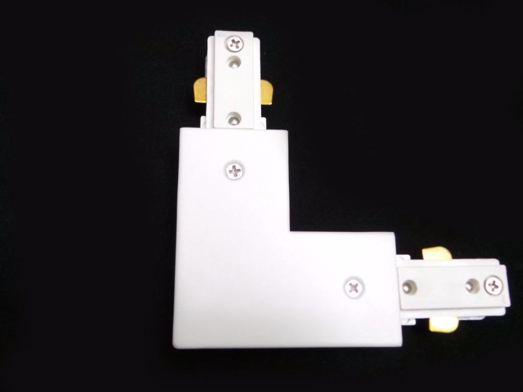 Connecteur Angulaire Rail Monophasé - Silumen