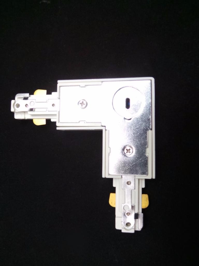 Connecteur Angulaire Rail Monophasé - Silumen