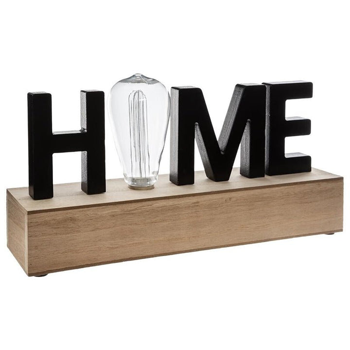 Déco Lumineuse Mots "Home" LED 34 x 16 cm - Silumen