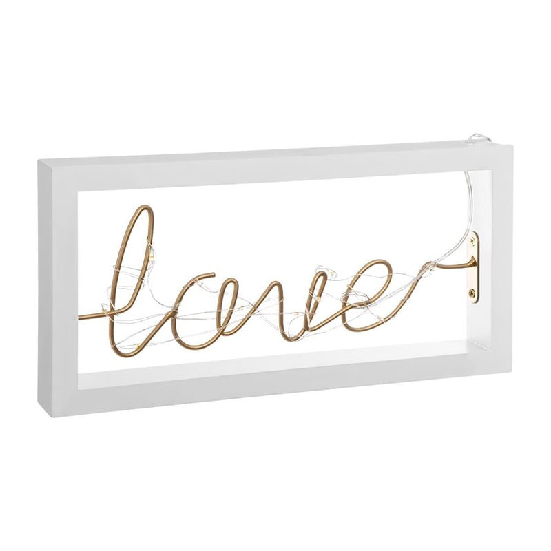 Déco Lumineuse Mots "Love" LED 25 x 15 cm - Silumen
