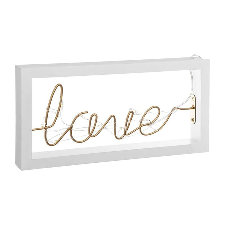Déco Lumineuse Mots "Love" LED 25 x 15 cm - Silumen