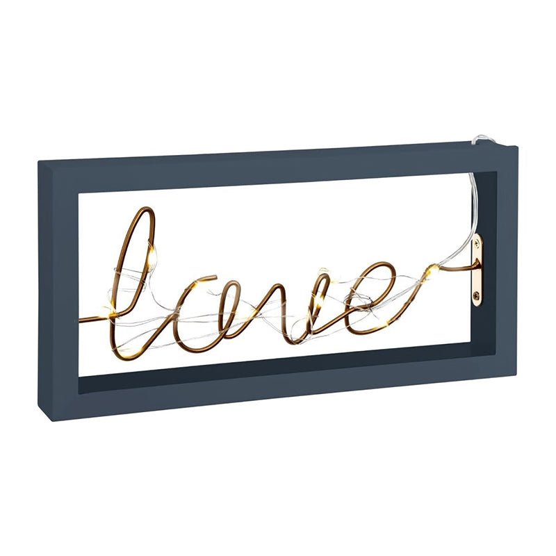 Déco Lumineuse Mots "Love" LED 25 x 15 cm - Silumen