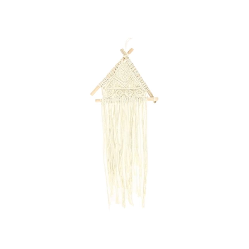 Déco murale en macramé 68 x 27 x 3 cm - Silumen