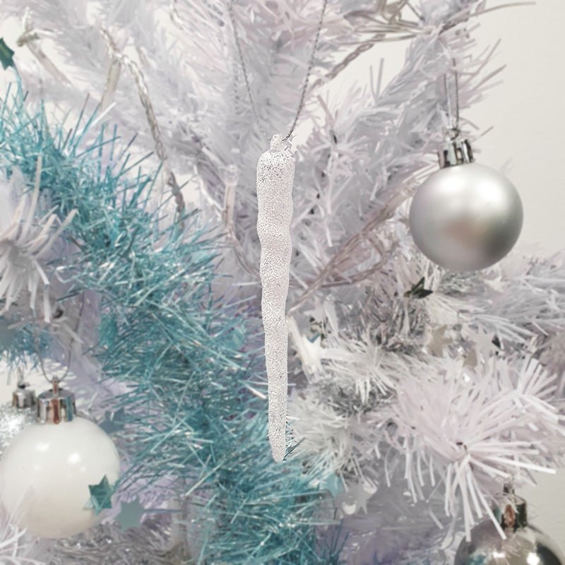 Décoration de Sapin Stalactite 10cm à suspendre - Silumen