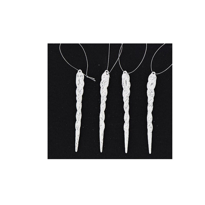 Décoration de Sapin Stalactite 10cm à suspendre - Silumen