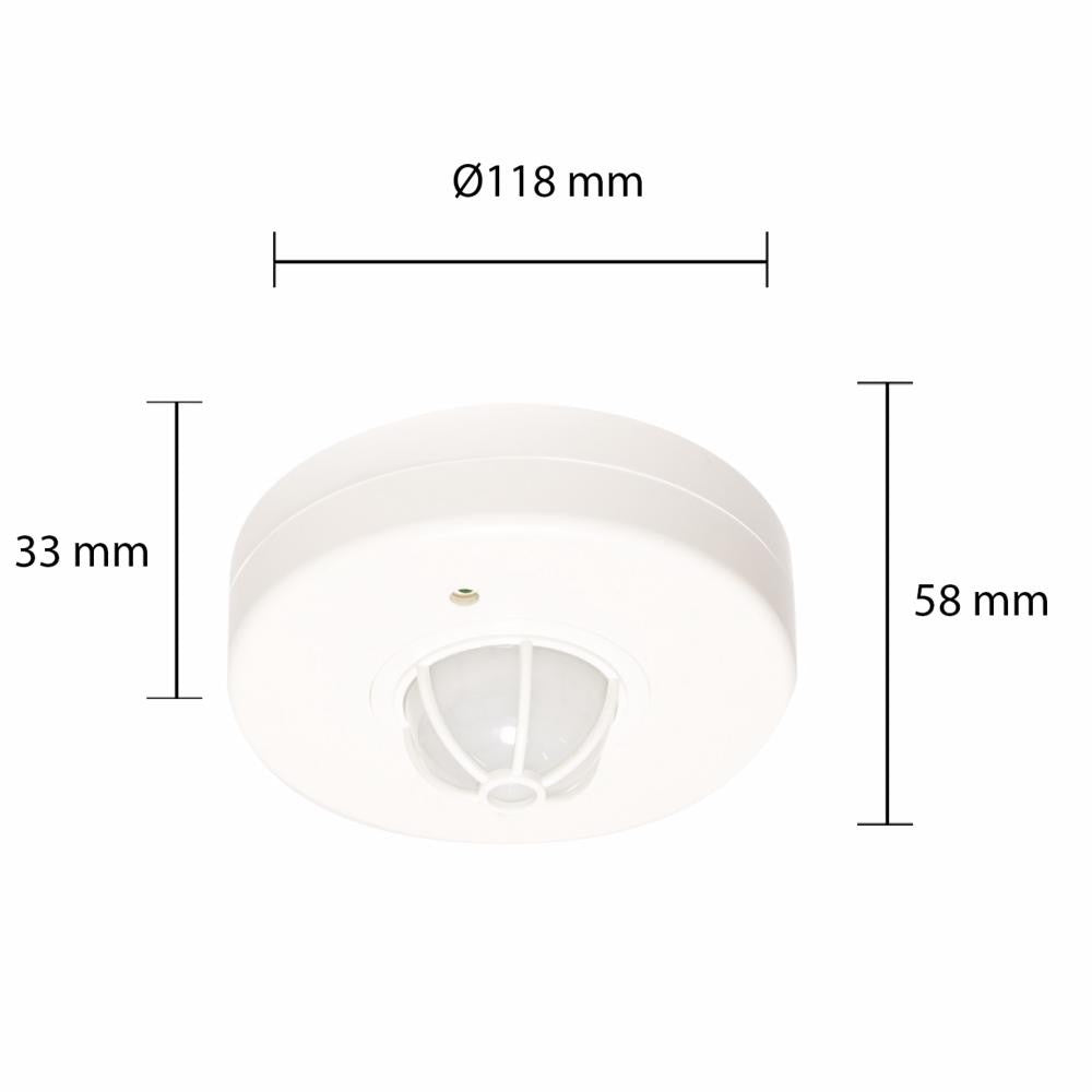Détecteur de mouvement 6M 360° - Silumen