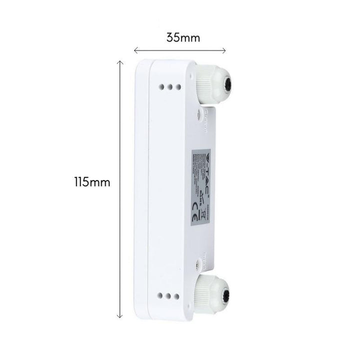 Détecteur de Mouvement Micro Ondes en Saillie IP65 Blanc - Silumen