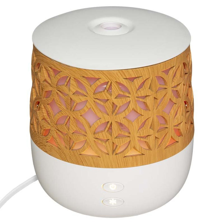 Diffuseur Huiles Essentielles Bois 100ml Lumière Changeante - Silumen