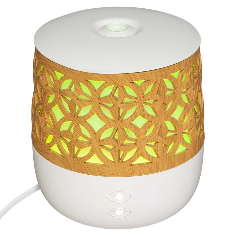 Diffuseur Huiles Essentielles Bois 100ml Lumière Changeante - Silumen