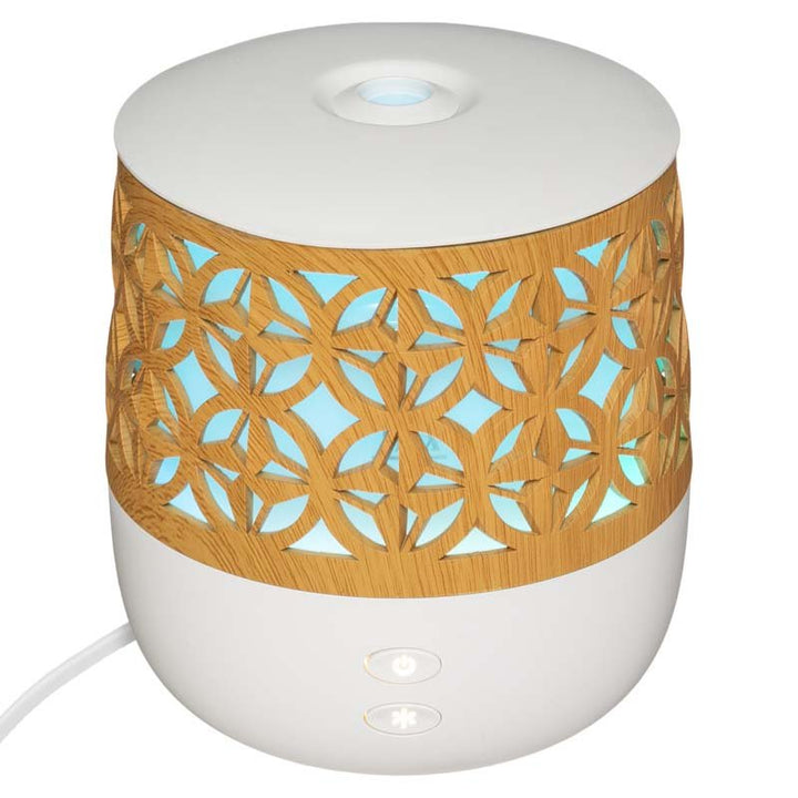 Diffuseur Huiles Essentielles Bois 100ml Lumière Changeante - Silumen