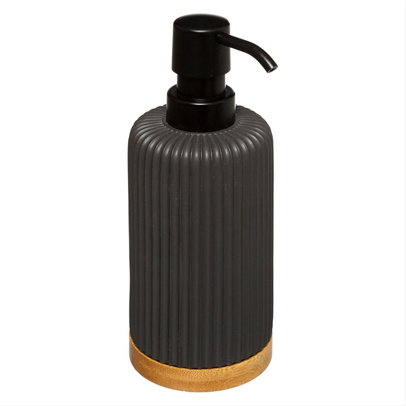 Distributeur de Savon Liquide 270ml en Relief Linéaire - Blanc - Silumen
