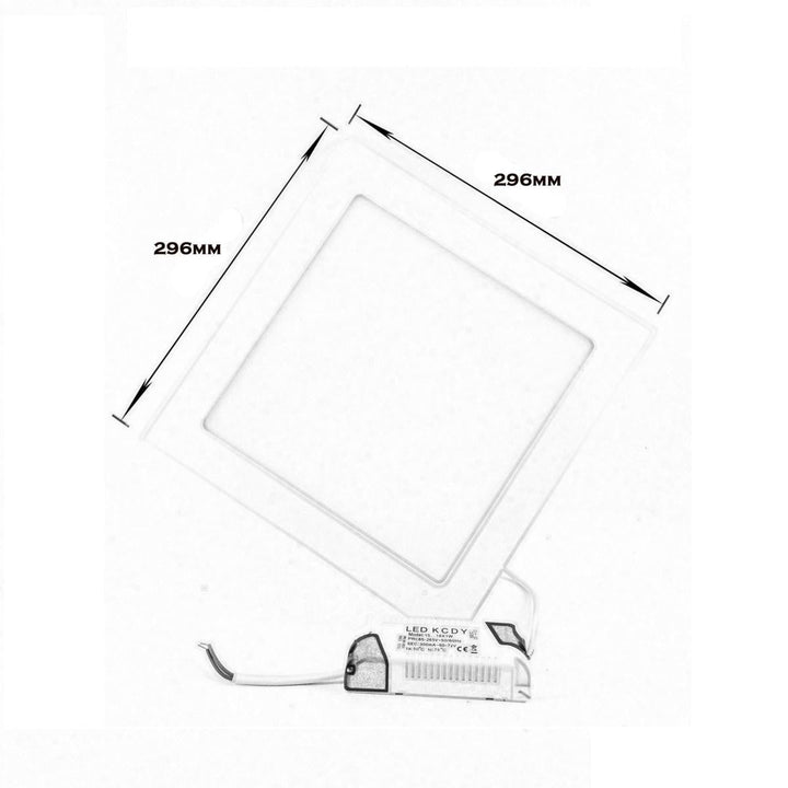 Downlight Dalle LED 24W Extra Plate Carrée BLANC - Silumen