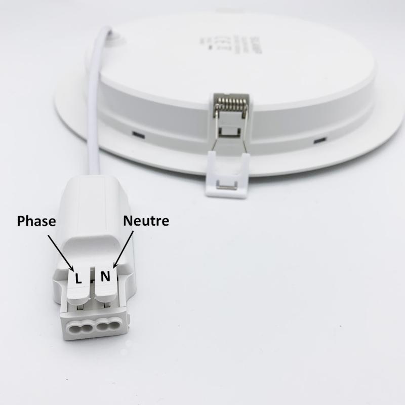 Downlight LED Slim Rond BLANC 24W Ø225mm - Silumen