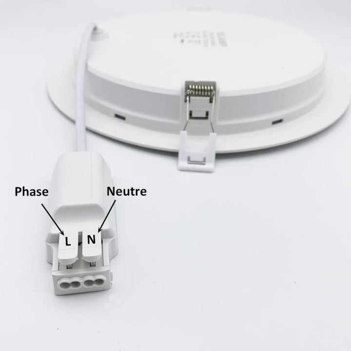 Downlight LED Slim Rond BLANC 24W Ø225mm - Silumen