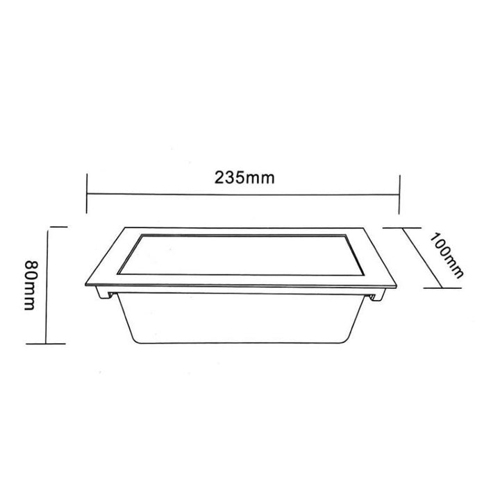 Encastré mural LED 10W IP44 Opale - Silumen