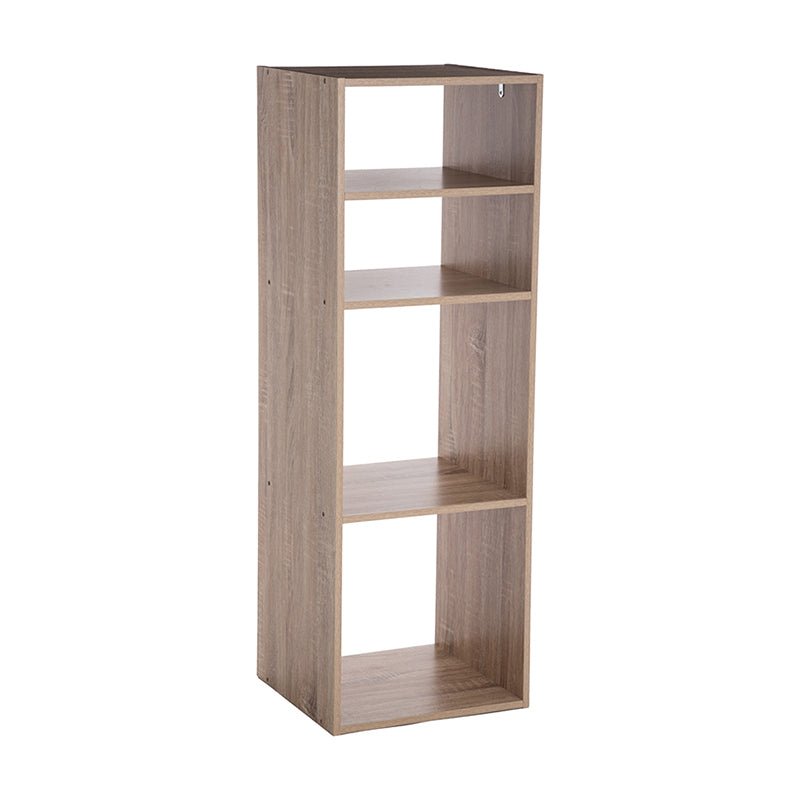 Étagère en bois 4 cases 35x32x101 cm - Bois - Silumen