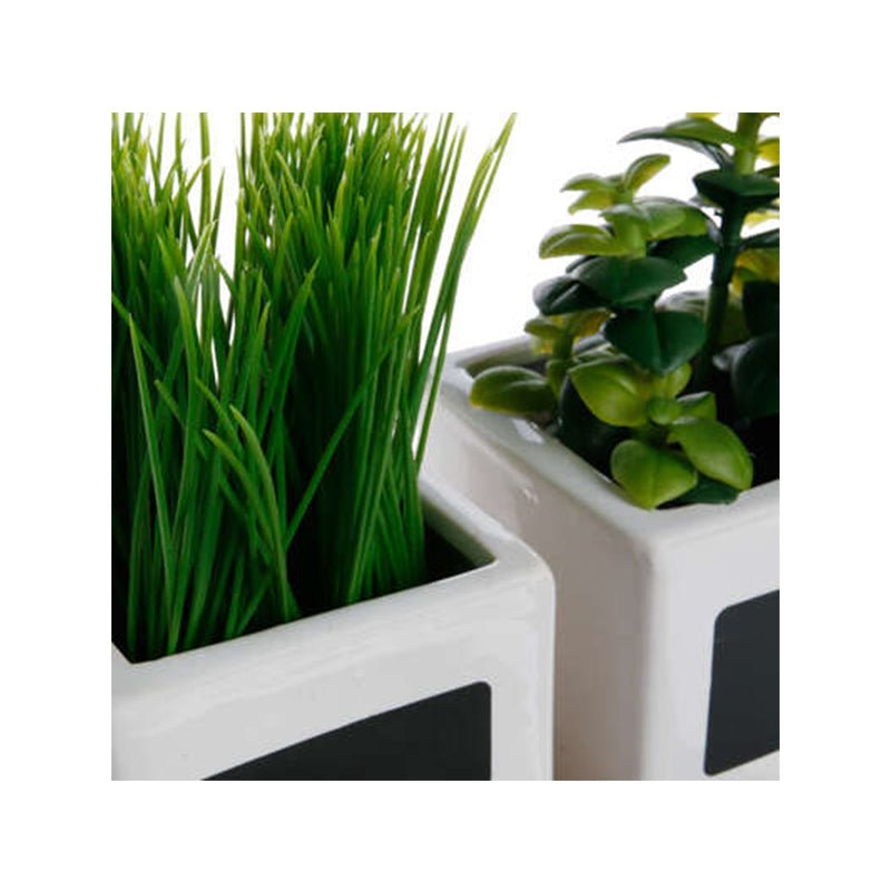 Herbes Artificielles en Pot Céramique - Silumen