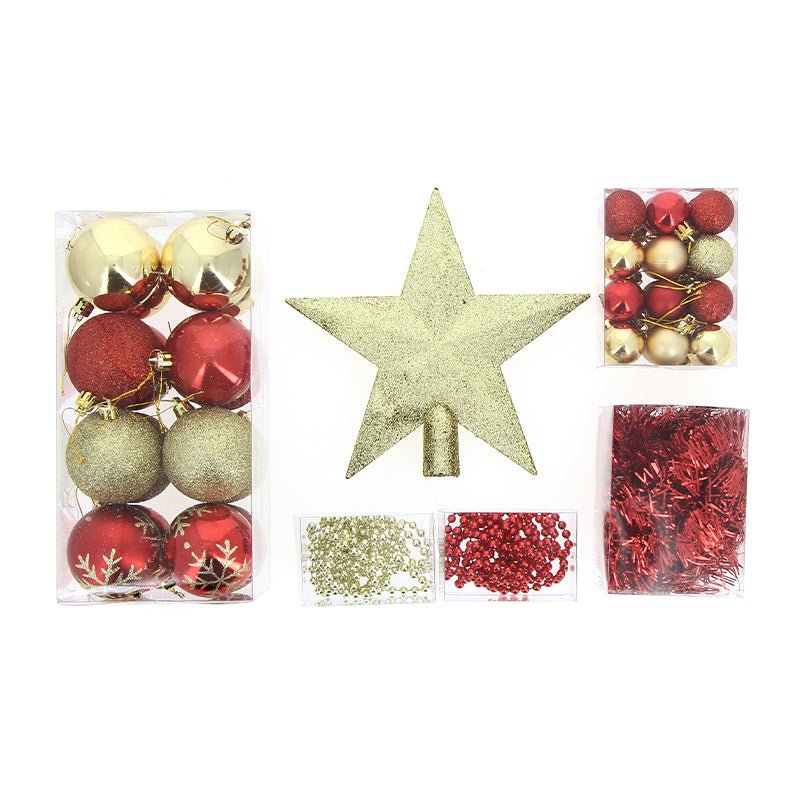 Kit Boules de Noël & Cimier - set 44 pcs - Silumen