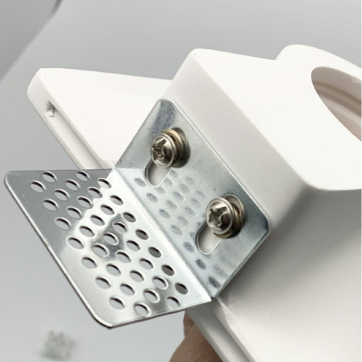 Kit Support Spot GU10 LED Carré Blanc 120x120mm avec Ampoule LED 6W - Silumen